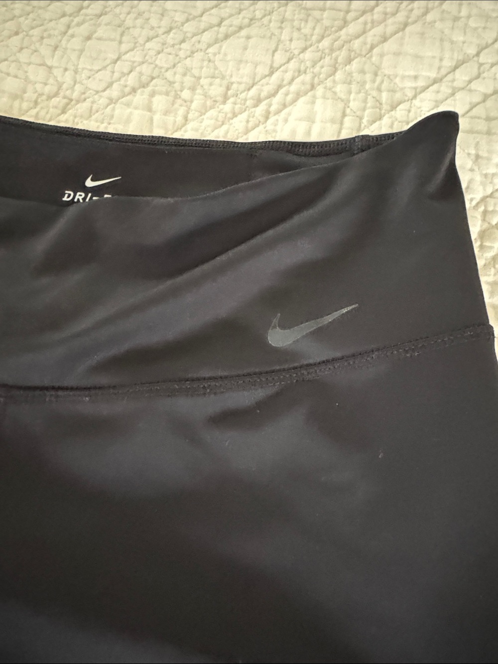 Nike Black Dri-FIT Performance Pants with Black Logo - Picture 4 of 4
